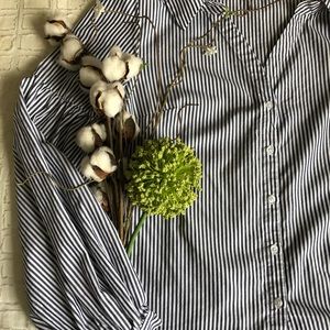 Banana Republic Striped Button Down